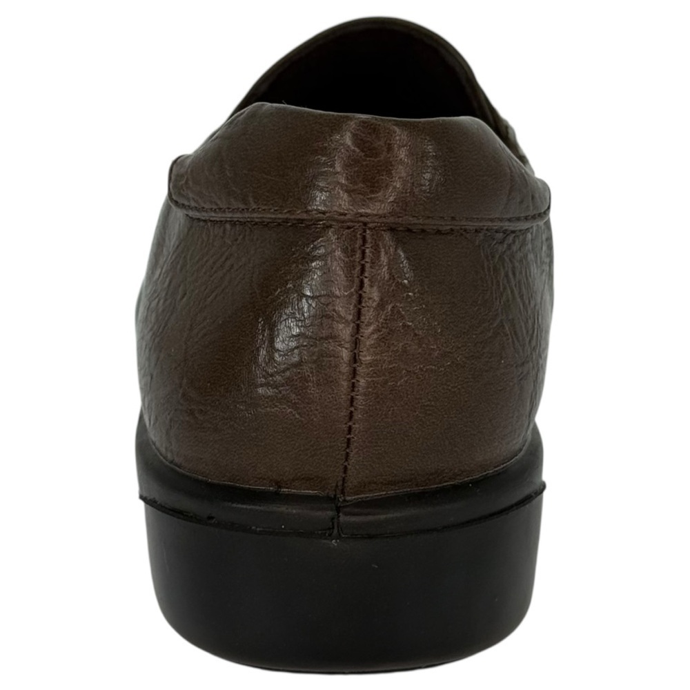 Easy Street Genesis Brown Burnished Faux Leather Womens Loafers Size 8N - Picture 4 of 13